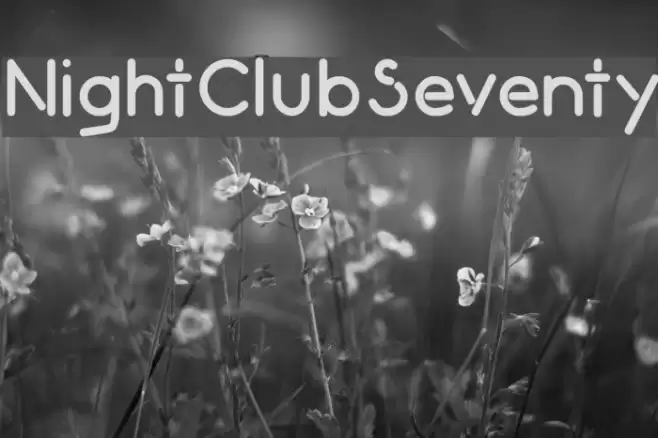 NightClubSeventy फ़ॉन्ट examples