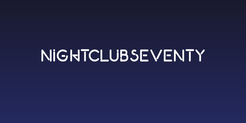 NightClubSeventy Social Header