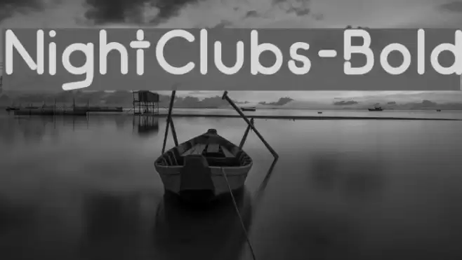 NightClubs-Bold Font examples