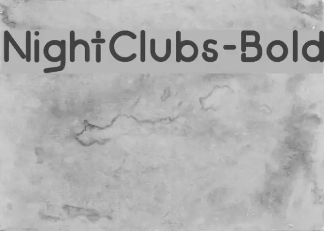 NightClubs-Bold Font examples