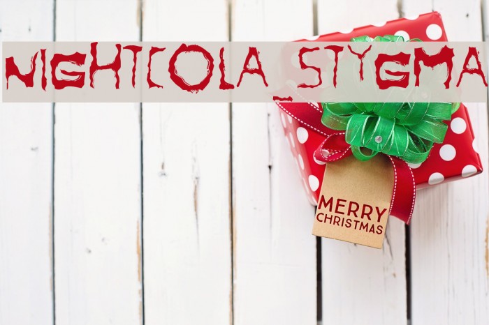 NightCola_Stygma Font examples