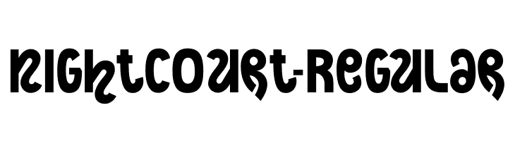 NightCourt-Regular  font caratteri gratis
