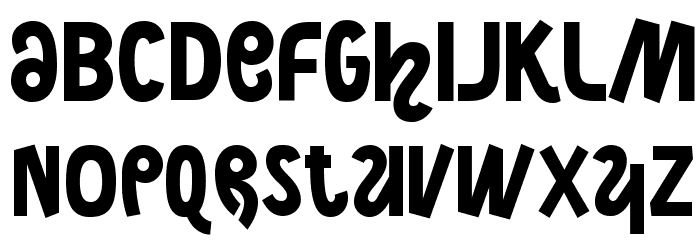 NightCourt-Regular Font LOWERCASE