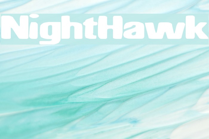 NightHawk Font examples