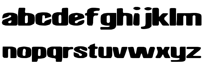 NightHawk Font LOWERCASE