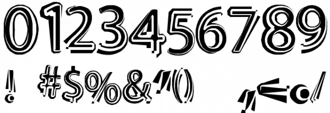 NightOut Bold Font OTHER CHARS