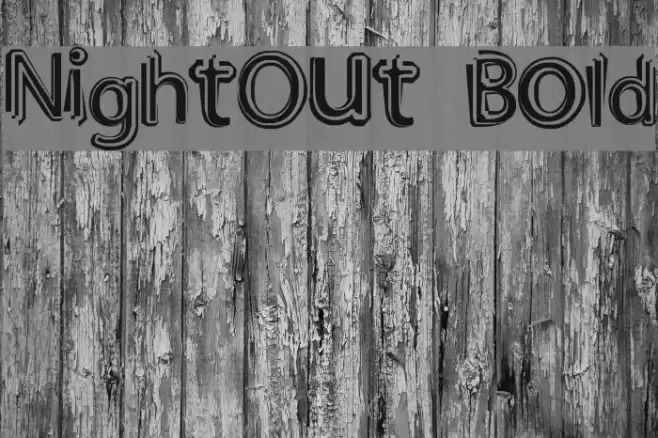 NightOut Bold Font examples