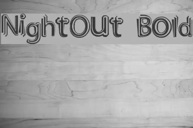 NightOut Bold Font examples