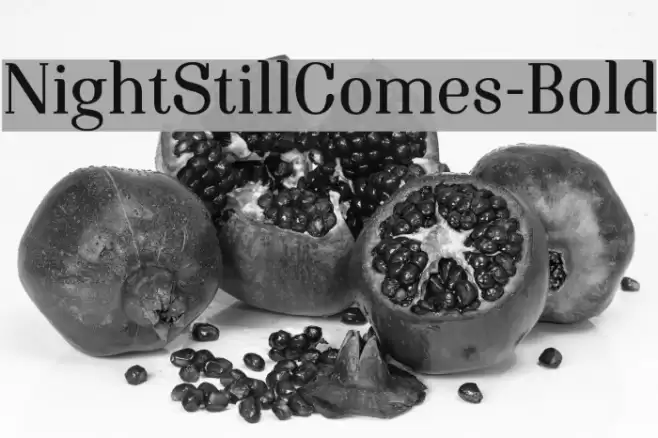 NightStillComes-Bold Font examples