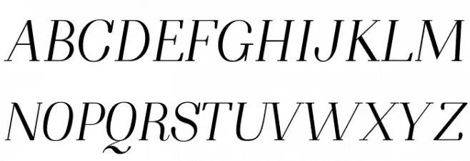 NightStillComes-Italic 字体 大写