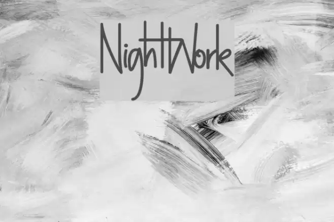 NightWork Font examples