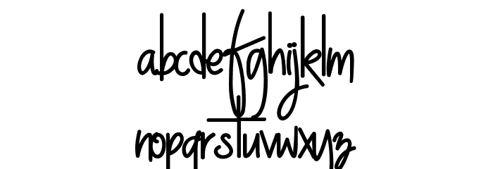 NightWork Font LOWERCASE