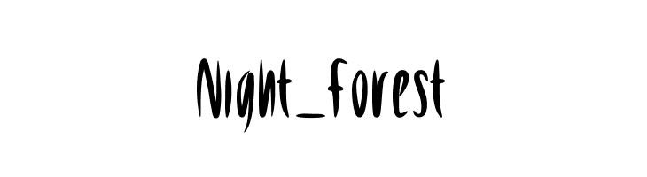 Night_Forest  Frei Schriftart Herunterladen