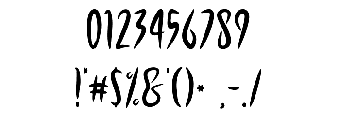 Night_Forest Font OTHER CHARS