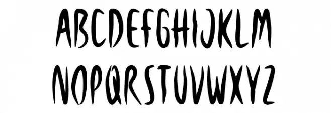 Night_Forest Schriftart Groß