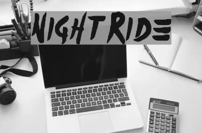 Night_Ride Font examples