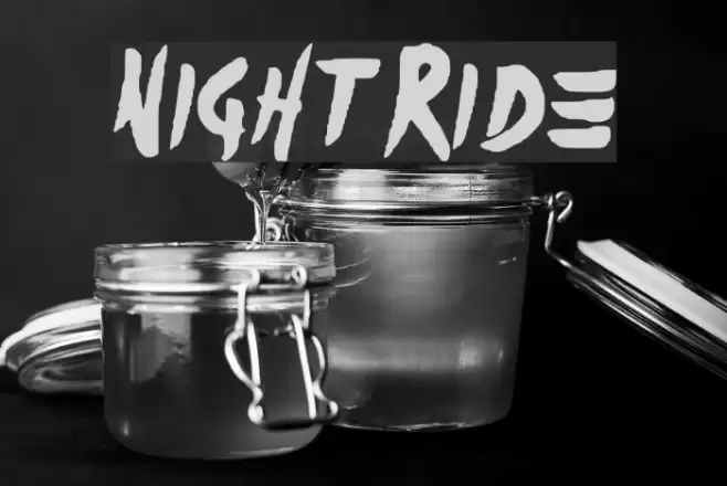 Night_Ride Font examples