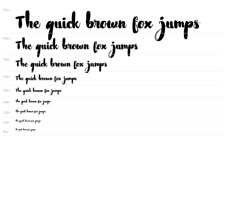 Nightamore Brush Free Font Waterfall