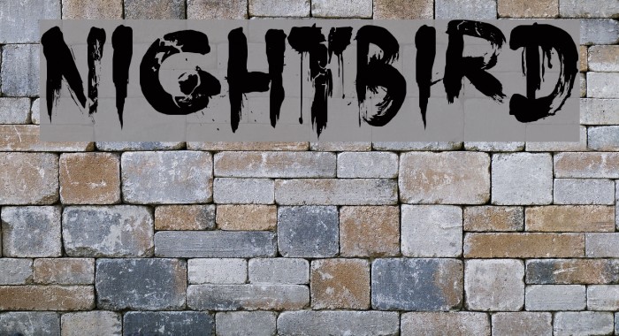 Nightbird Font examples