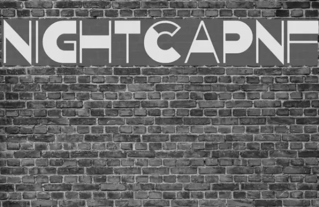 NightcapNF Font examples