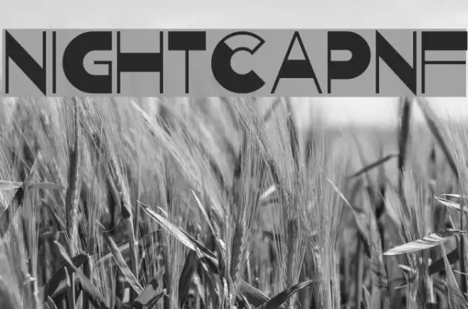 NightcapNF Font examples