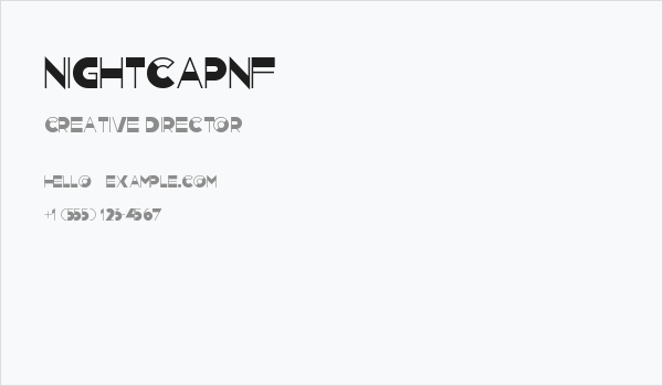 NightcapNF Business Card