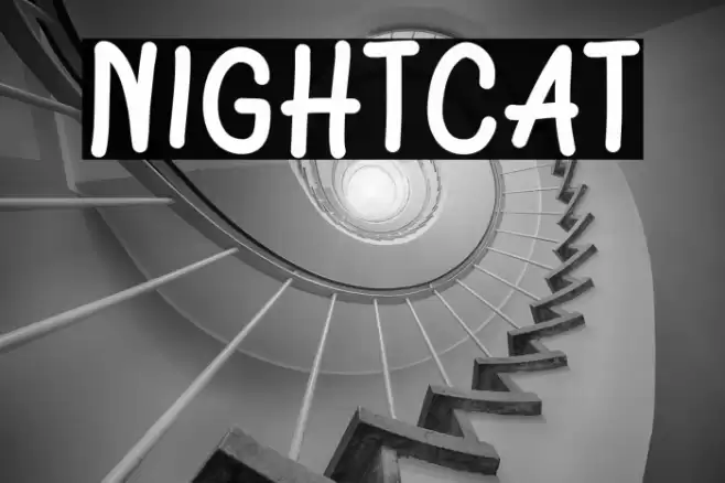 Nightcat Caratteri examples