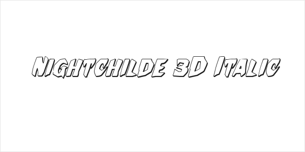 Nightchilde 3D Italic Logo