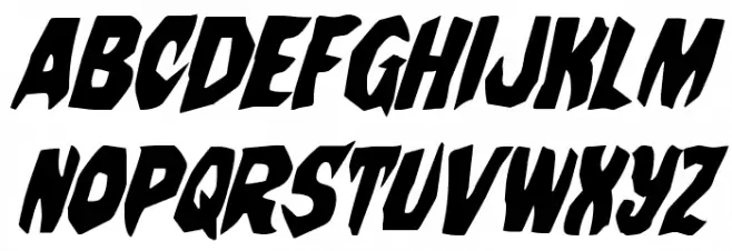 Nightchilde Condensed Italic خط أحرف كبيرة