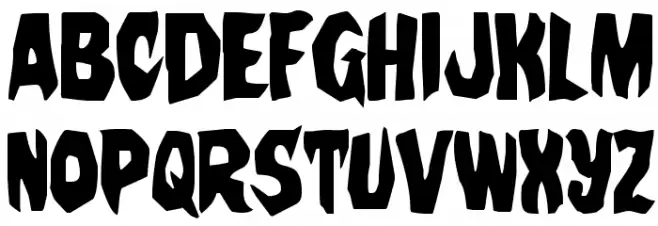 Nightchilde Condensed Polices MAJUSCULES