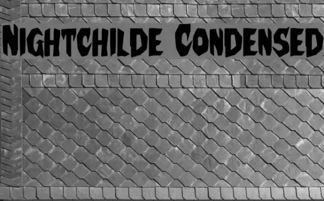 Nightchilde Condensed Font examples