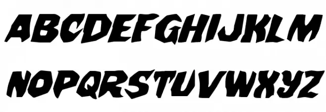 Nightchilde Expanded Italic خط أحرف كبيرة
