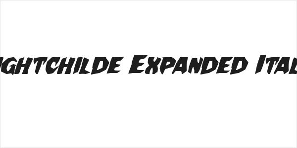 Nightchilde Expanded Italic Logo