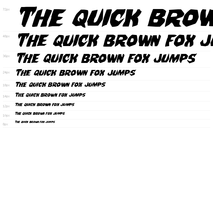 Nightchilde Expanded Italic Waterfall