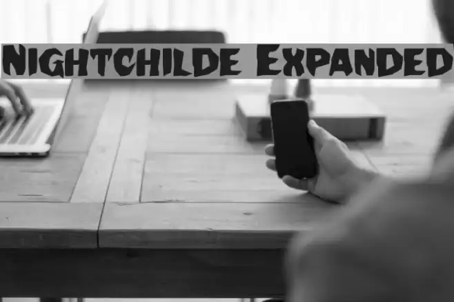 Nightchilde Expanded Font examples