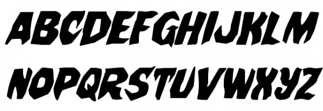 Nightchilde Italic Polices MAJUSCULES