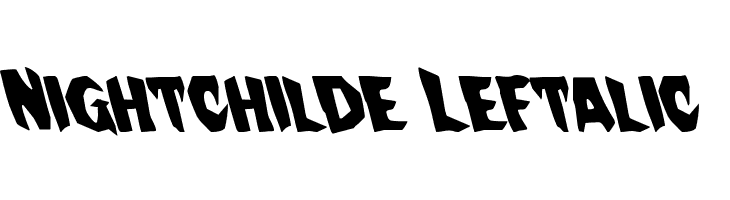 Nightchilde Leftalic  Descarca Fonturi Gratis