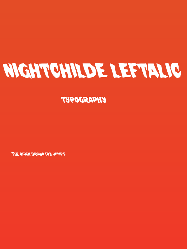Nightchilde Leftalic Poster