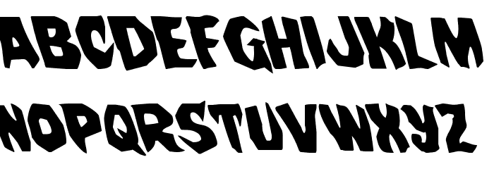 Nightchilde Leftalic Font LOWERCASE