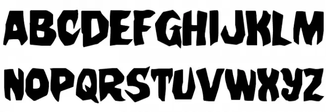 Nightchilde Regular Шрифта ВЕРХНИЙ