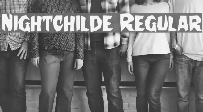 Nightchilde Regular Font examples