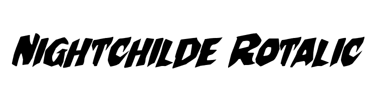 Nightchilde Rotalic  font caratteri gratis