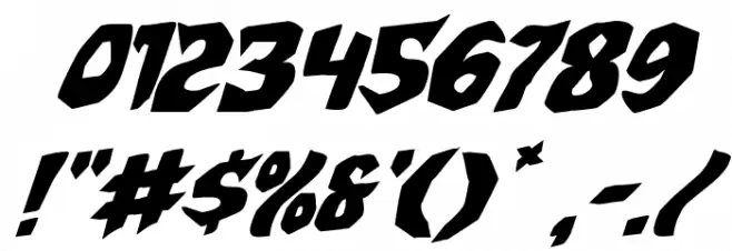 Nightchilde Rotalic Font OTHER CHARS