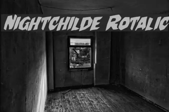 Nightchilde Rotalic Font examples