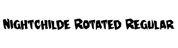 Nightchilde Rotated Regular Font