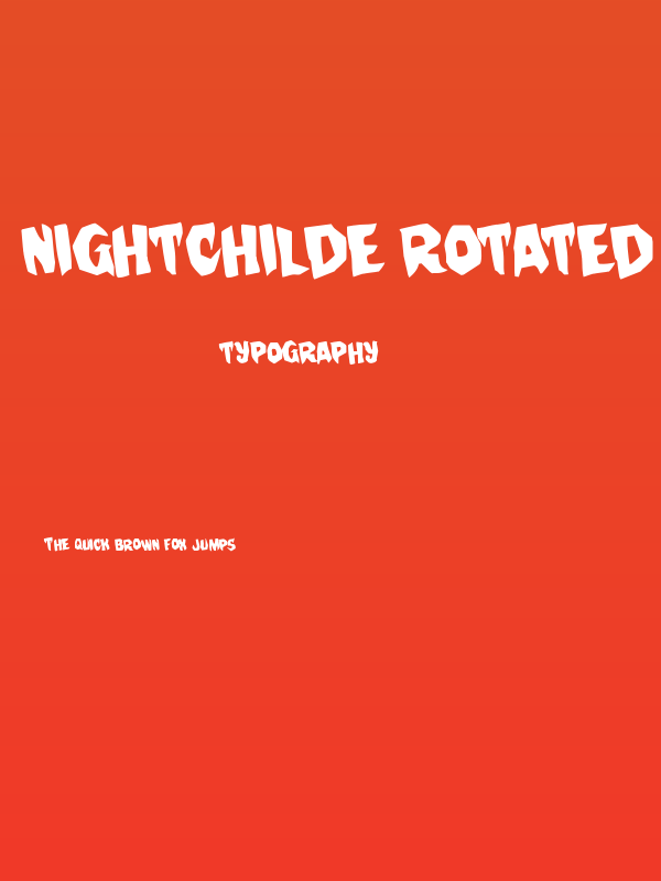 Nightchilde Rotated Regular Poster