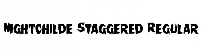 Nightchilde Staggered Regular  Descarca Fonturi Gratis