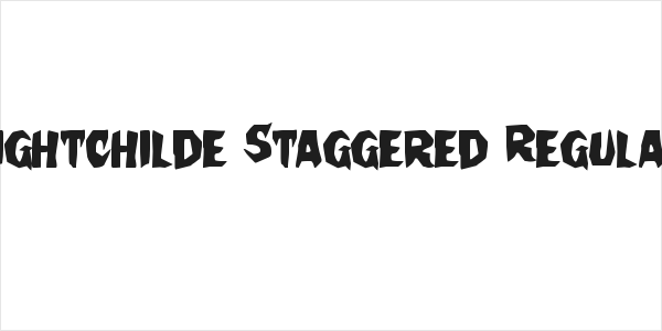 Nightchilde Staggered Regular Logo