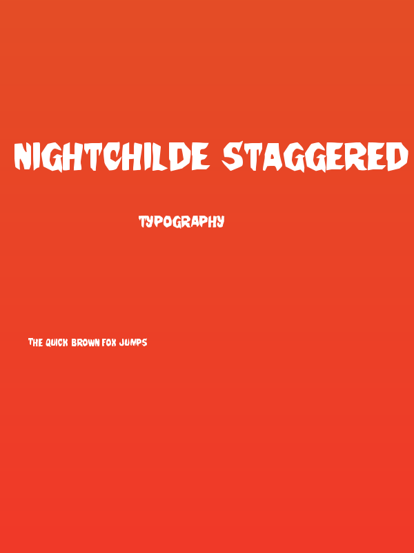 Nightchilde Staggered Regular Poster