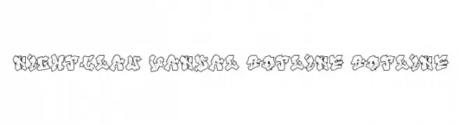 Nightclaw Vandal Outline Outline フォント